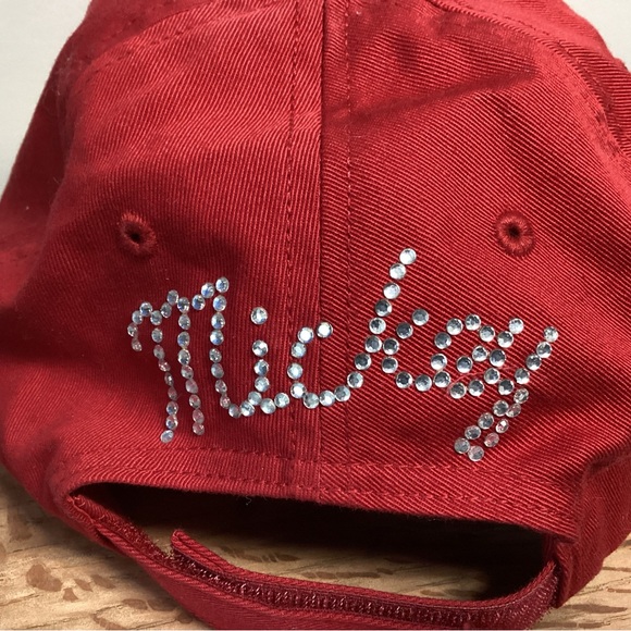 Mickey Mouse Baseball Hat / Cap - Embroidered w / Rhinestones - Excellent - Picture 2 of 12
